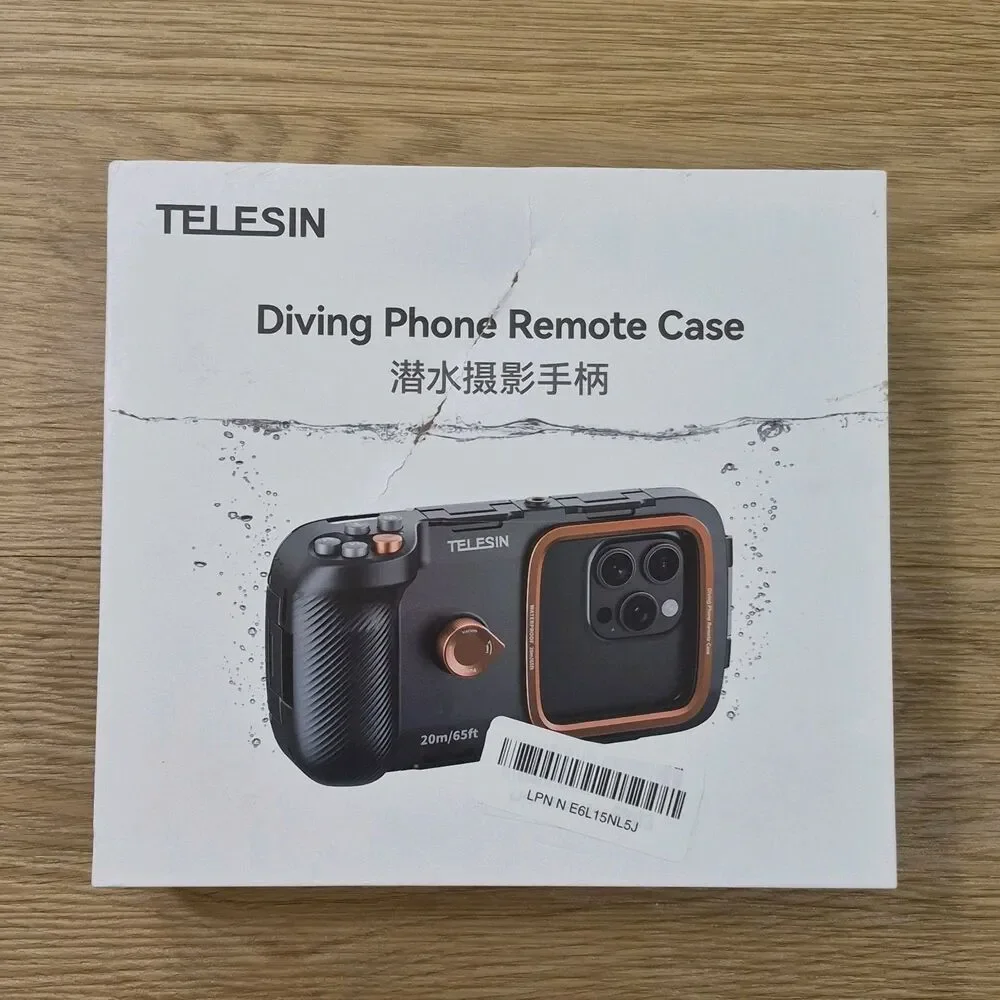 TELESIN Diving Waterproof Phone Case Universal Phone Camera Shoot Hand Grip